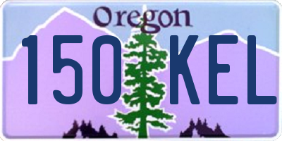 OR license plate 150KEL