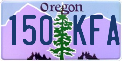 OR license plate 150KFA