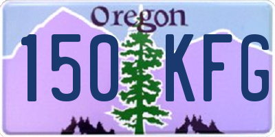 OR license plate 150KFG