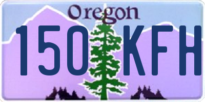 OR license plate 150KFH