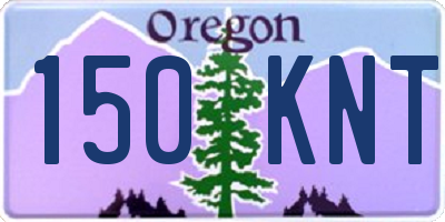 OR license plate 150KNT