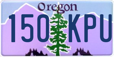 OR license plate 150KPU
