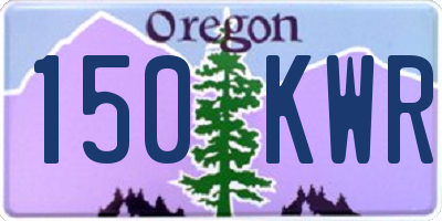 OR license plate 150KWR