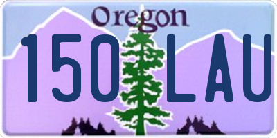 OR license plate 150LAU