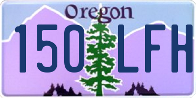 OR license plate 150LFH