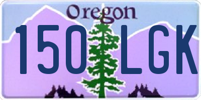 OR license plate 150LGK