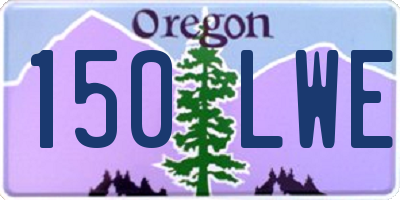 OR license plate 150LWE