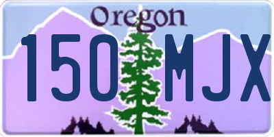 OR license plate 150MJX
