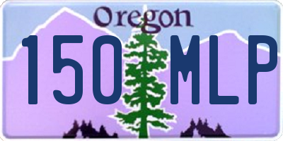 OR license plate 150MLP