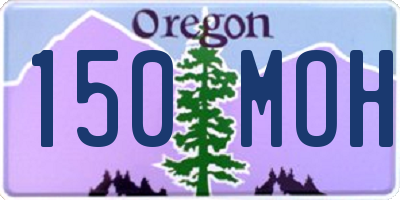 OR license plate 150MOH