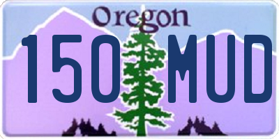 OR license plate 150MUD