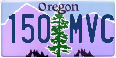 OR license plate 150MVC