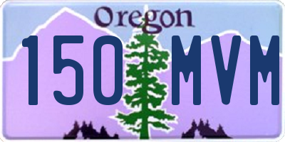 OR license plate 150MVM