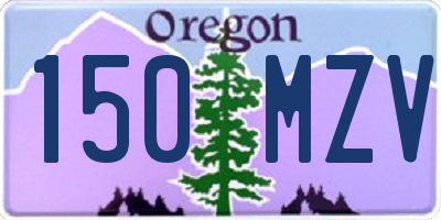 OR license plate 150MZV