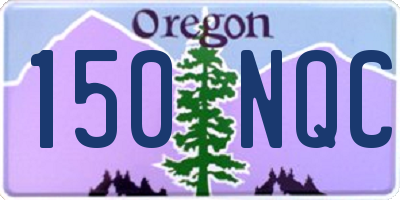 OR license plate 150NQC