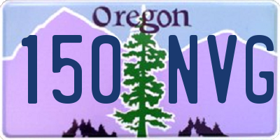 OR license plate 150NVG