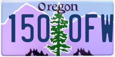 OR license plate 150OFW
