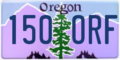 OR license plate 150ORF