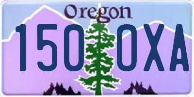 OR license plate 150OXA