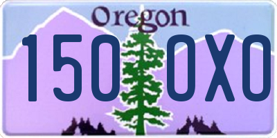 OR license plate 150OXO