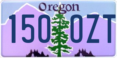 OR license plate 150OZT