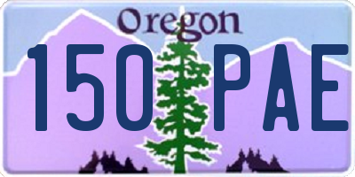 OR license plate 150PAE