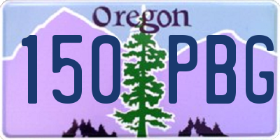 OR license plate 150PBG