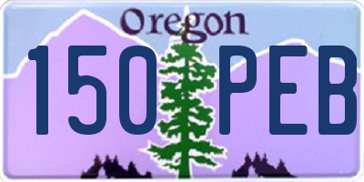 OR license plate 150PEB