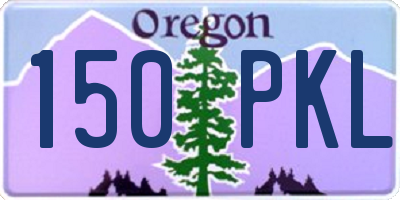 OR license plate 150PKL
