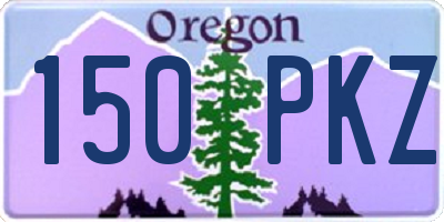OR license plate 150PKZ