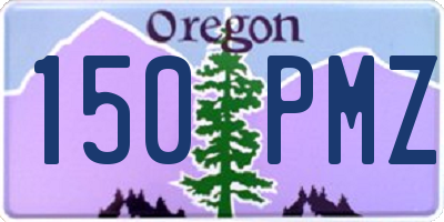 OR license plate 150PMZ