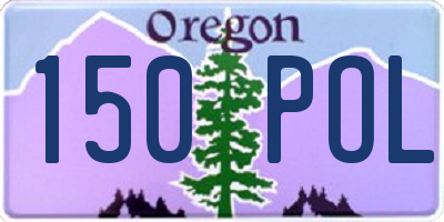 OR license plate 150POL