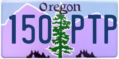 OR license plate 150PTP
