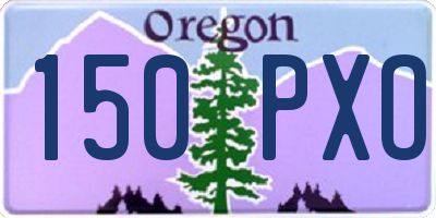 OR license plate 150PXO