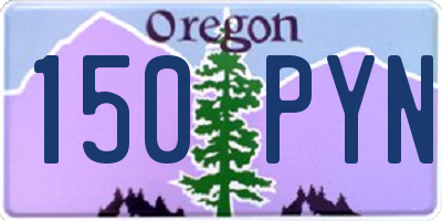 OR license plate 150PYN