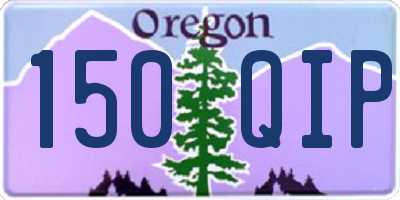 OR license plate 150QIP
