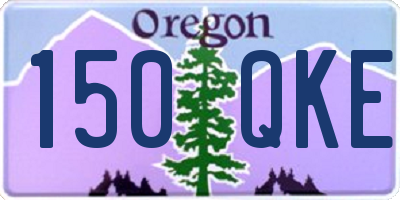 OR license plate 150QKE