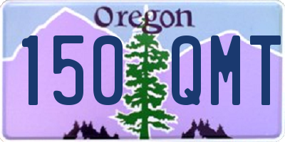 OR license plate 150QMT