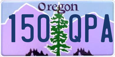 OR license plate 150QPA
