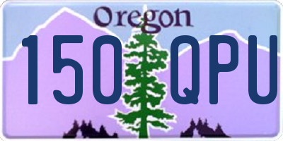 OR license plate 150QPU