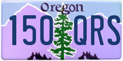 OR license plate 150QRS