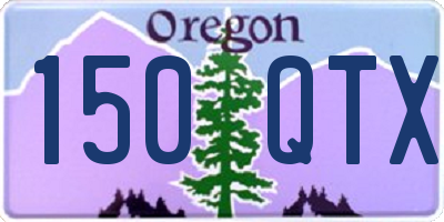 OR license plate 150QTX