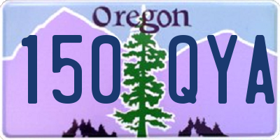 OR license plate 150QYA