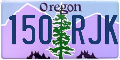 OR license plate 150RJK