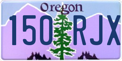 OR license plate 150RJX