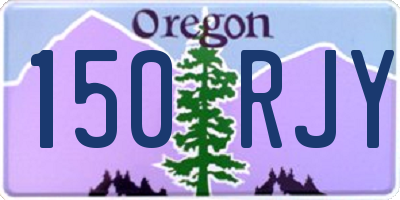 OR license plate 150RJY