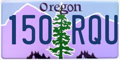 OR license plate 150RQU