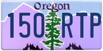 OR license plate 150RTP