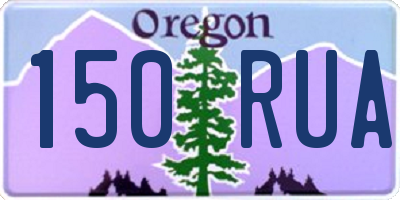 OR license plate 150RUA