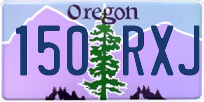 OR license plate 150RXJ